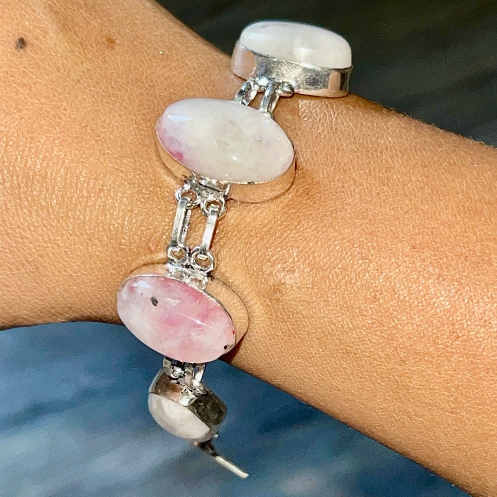 Rainbow Moonstone Bracelet 7” - 8”